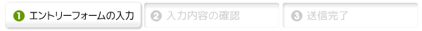 エントリーフォームの入力 エントリーフォームの入力